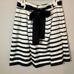 White House Black Market A-Line Striped Skirt